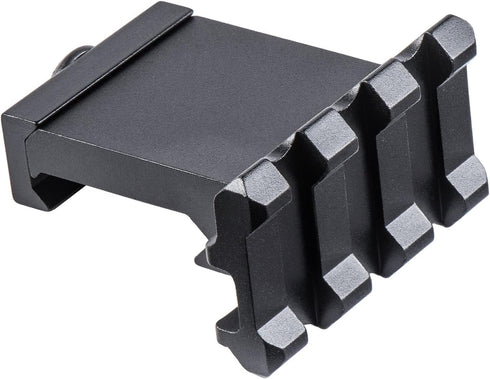 Low Profile Tactical Picatinny/Weaver 90 Degree Angle Mount, 1.37" Long with 3 Slots