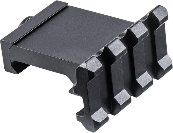 Low Profile Tactical Picatinny/Weaver 90 Degree Angle Mount, 1.37" Long with 3 Slots
