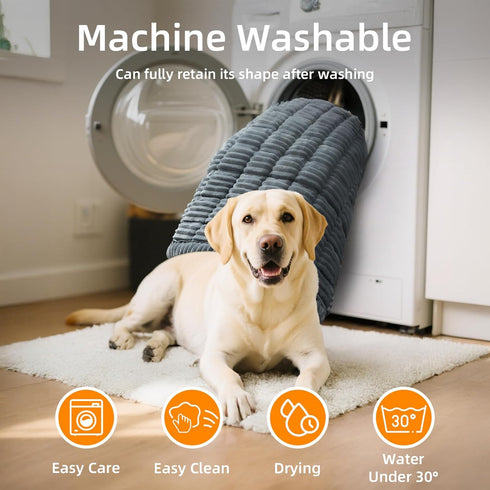 Fulltour 54"x24.8" Dog Car Seat Cover for Back Seat, Non-Slip Pet Bed Mat, Washable Flannel Travel Mat for SUV