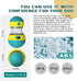 BSISUERM Dog Puzzle Toy Adjustable Treat Dispensing Ball Food Dispenser Tough Slow Feeder Puppy Enrichment Training Toy