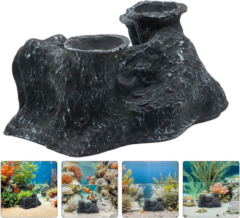 GALPADA Aquarium Shrimp Hideout Cave Tunnel Shelter for Fish Tank, Underwater Fish and Shrimp Hiding House, Small