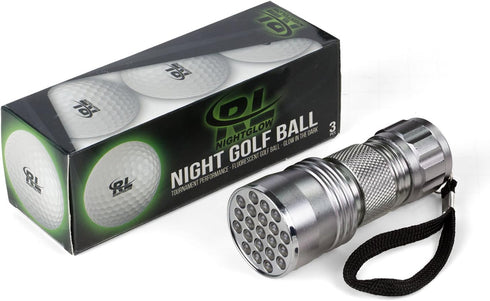 R&L Glow Golf Balls for Night Sports – Tournament Fluorescent Glowing Golf Balls for Long Lasting Brightness