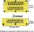 Funny Dog Leash Sleeve Learning Please Ignore Us Dog Leash Wrap Sleeve Alert Tag Pet Birthday Gift (Learning Ignore-YE Sleeve)