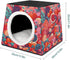 ZGHQHCDRH Stylish and Durable Small Pet Beds, Colorful Food Patterns Printing and Pet Tents are Perfect for Pet Play