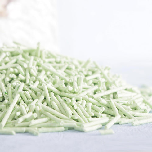 Tofu Cat Litter, Green Tea, 5.5 Lbs, Flushable Clumping, Ultra Absorbent, Low Tracking