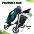 Golf Push Cart Accessories, Mesh Storage Bag, 3 Wheel Push-Pull Cart Backside Extension Organizer