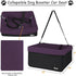 24lbs (Purple-16 13" 9" JESPET & GOOPAWS Dog Booster Seats for Cars, Portable Dog Car Seat Travel Carrier with Seat