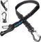 IOKHEIRA Updated Adjustable Dog Seatbelt, Reflective Bungee Car Seat Belt with Rotatable Carabiner, Hook & Buckle