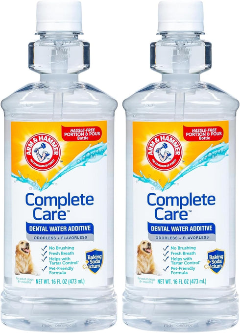 Arm & Hammer Complete Care Dental Water Additive for Dogs, Easy Portion
