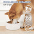 Ceramic Dog Bowl, Heavy Porcelain Feeding Bowls, Anti Tip Over, 28.74 oz, White