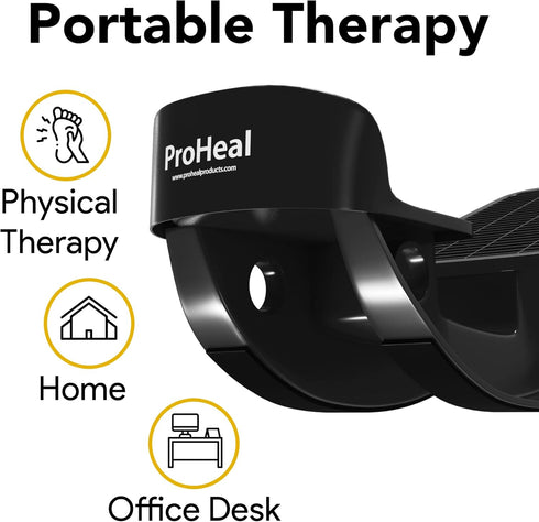 ProHeal Pink Plantar Fasciitis Relief Foot Rocker, Calf Stretcher with Spiked Ball Massager