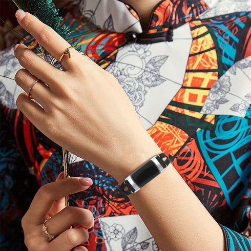 Fitbit Charge 6/Charge 5 Band Compatible Leather for Women Men, Soft Slim Hollow Breathable Sport Wristband Replacement