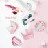 WWW Small Dog Hair Clips, 5 Pcs Cat Dog Hair Bows, Cute Bow Flower Crown Hairpin, Pink, Puppy Party Grooming Accessories