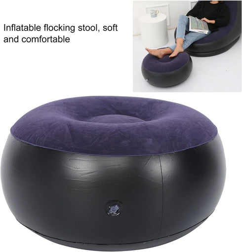 Inflatable Chair, Easy to Carry, Inflatable Flocking Stool, Foldable, Ergonomic, Designed for Living Room, Outdoor