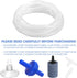 Shappy 6.5 Feet 12 Pcs Standard 1/5" Aquarium Airline Tubing with Air Pump Accessories, Stones, Valves, Cups