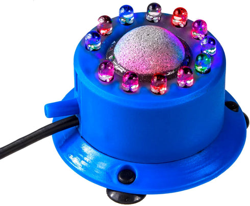Penn-Plax Cascade Multi-Colored Rainbow LED Air Stone, Great Bubbler for Freshwater & Saltwater Aquariums