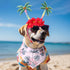 8 Pcs Hawaiian Dog Bandana Party Headbands Set | Cute Puppy Bibs for Small & Large Dogs, Tropical Party Accessories