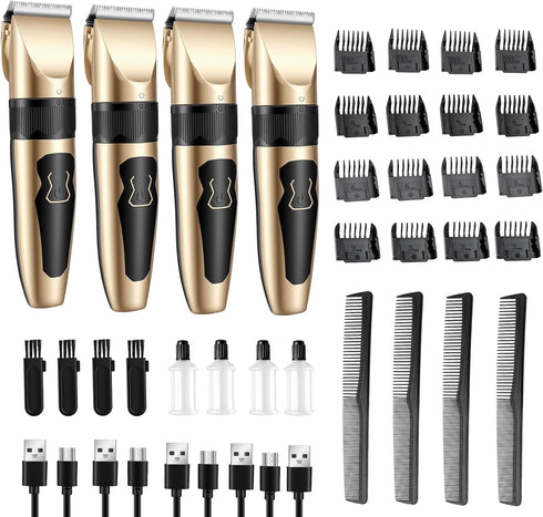 Generic 4 Pack Dog Grooming Clippers Low Noise Electric Quiet Adjustable Comb Rechargeable