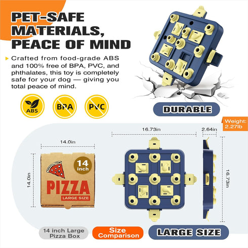 Generic 3-in-1 KADTC Interactive Dog Chess Puzzle Toy Treat Puzzles Game & Boredom Buster Puppy Enrichment Toys