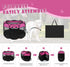 Dog Playpen, Indoor Puppy Pet Playpen for Medium Dogs, Portable Pop Up Kennel with Carrying Case, Hot Pink