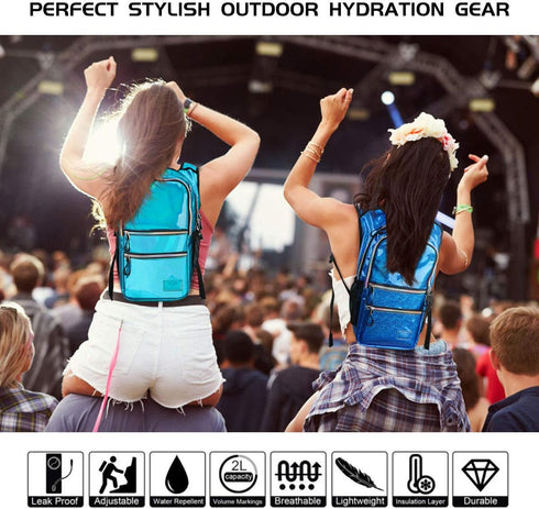Hydration Backpack Pack, 20L Capacity, Includes 2L Hydration Bladder, Essential for Hiking, Running, Biking