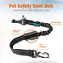 IOKHEIRA Updated Adjustable Dog Seatbelt, Reflective Bungee Car Seat Belt with Rotatable Carabiner, Hook & Buckle