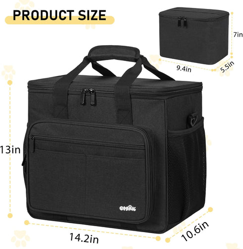 GMAK Large Pet Grooming Bag, Dog Grooming Tote Bags Supplies Organizer Case Pets Tools Organizer Tote for Dog Cat