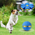 FlidRunest 3PCS Flying Saucer Ball Toy - Interactive Dog Disc Ball with 3 Lights for Dogs Games