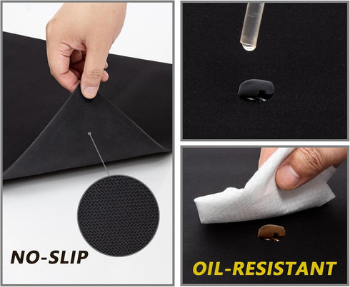 Teksti Compositional Gun Cleaning Mat - Large 49”x16” Workbench Mat with Magnetic Pad Organizer for Easy Storage