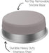 Messy Mutts Stainless Steel Heavy Gauge Bowl, Non-Slip Removable Silicone Base, Medium, 2.5 Cups, Warm Grey