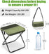 JELUTRIC 350 LB,Backpack Portable Ultralight Collapsible Camping Stool,Stool Folding Chair,Lightweight Handy Fishing