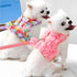 Cute Dog Harness - Escape-Proof Flower Harness with Leash Set, Soft Mesh Small Puppy Vest for Cats and Dogs, Pink &