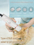 Kriopy 4 1 Trimmer- Trimming Dog Clippers Grooming Kit in Pet Hair Clipper-Low Noise Dog Paw Rechargeable - Cordless