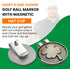 K9King Lucky 4 Leaf Clover Golf Ball Marker and Magnetic Hat Clip, Unique Shamrock Golf Accessories