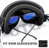 SPOSUNE Ski Goggles Over Glasses, Anti-fog Anti-UV Snow Goggles for Men, Women, Youth Skiing