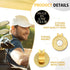 Hole in One Club Black Gold Golf Ball Marker with Hat Clip, Funny Golf Accessories for Men, Women, Gifts