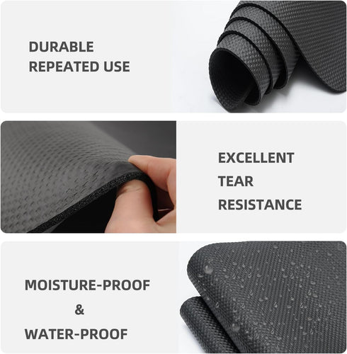 Treadmill Mat for Hardwood Floors - Foldable Exercise Equipment Mat for Indoor Cycles