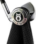 Magnetic Clip for Golf Towel, Removable and Reusable Towel Magnet with Strong Hold for Bags, Clubs, Carts (Black)