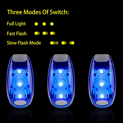 LED Safety Light - High Visibility Strobe Running Lights for Bicycle, Kayak, Walking, Clip-On for Easy Use