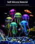 Uniclife 6 Pcs Glowing Jellyfish Ornament Decoration for Fish Tank Aquarium