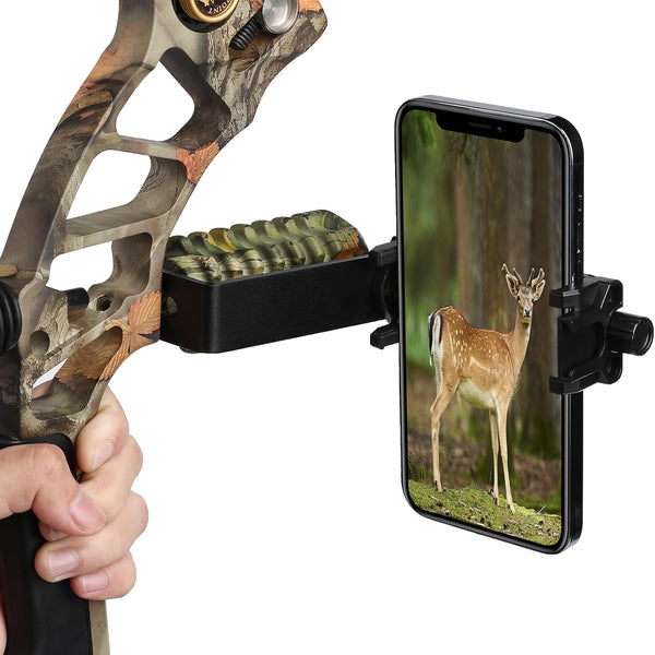 Phone Holder for Compound Bow Phone Mount Holder Arrow Bracket for Archery