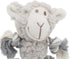 Senior Mini Fleece Dog Toy - Calming Lavender with Rope Arms/Legs, Grey, 15cm x 15cm for Senior Dogs