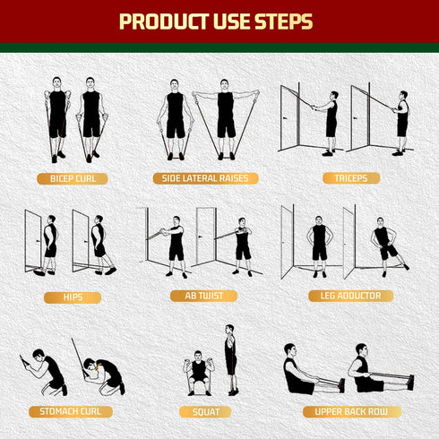 VEICK Resistance Bands for Working Out, Exercise Bands with Handles for Men and Women, Fitness Weights at Home