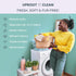 Uproot Clean Dryer Sheets - Pet Hair Reducing Laundry Remover, Prevents Dog and Cat Hair from Sticking, 50ct