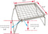 TreGoo Camp Grill with Foldable Legs - 304 Stainless Steel Grill Grate for Gas Stove, Ultralight Mini Campfire Stand,