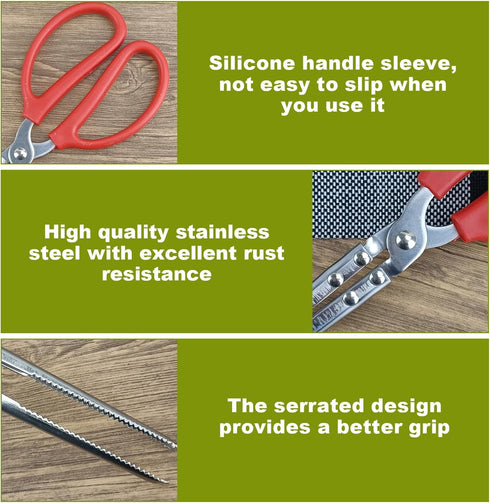 Heavy Duty 15" Snake Feeding Tongs, Extra Long Stainless Steel Tweezers for Reptiles, Snakes, Fish Aquariums, Tank