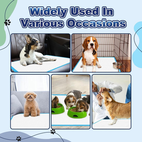100 Count, 34"x28" Puppy Pads XL Dog Pee Pads Extra Large, Pee Pads for Dogs, X-Large Disposable Dog Training Pads