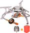 Portable Camping Gas Stove - Foldable Camp Stove with 1LB Propane Tank Adapter for Outdoor Cooking
