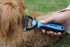 Maxpower Planet Pet Grooming Brush - Extra Wide Double Sided Dematting Rake for Dogs and Cats, Blue, S