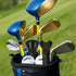 UoreFloo Set, 4pcs (2X 3-Prong 2X Golf Ball Retriever and Suction Cup) Golf Ball Grabbers for Putter End, No Bending